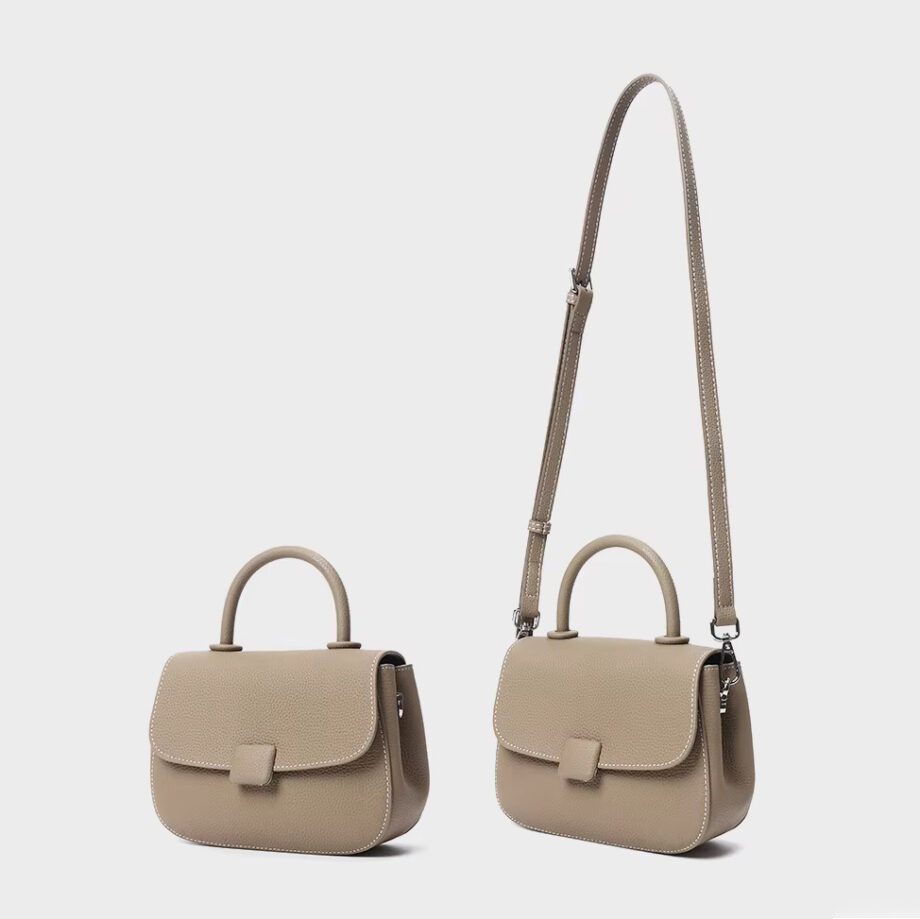 Elegant Women’s Genuine Leather Handbag Featuring a Stylish Shoulder Strap